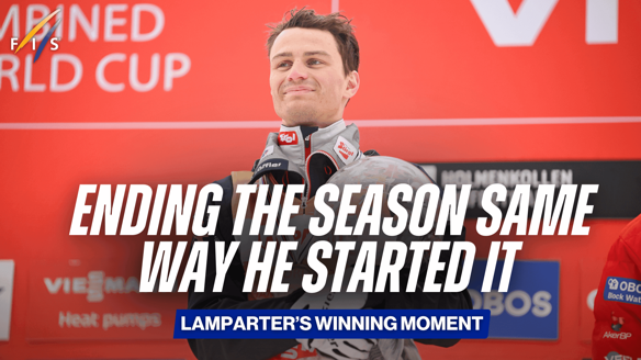 ENDING THE SEASON SAME WAY HE STARTED IT
